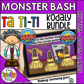 Monster Bash Ta T Ti Kodaly Style Bundle Boom Cards By Trinitymusic