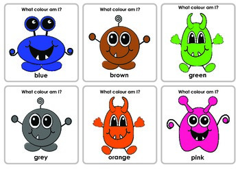 Little Monster English Practice Set Flash Card for Kids