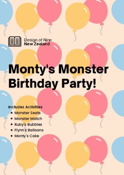 Preview of Monster Birthday - Letter Recognition