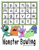 Monster Bowling:  a game to use when working on writing practice