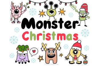 Preview of Monster Christmas Brush stamp