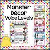 Monster Classroom Decor Voice Levels Chart