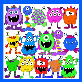 Monsters Clip Art Set - Kids Monster – MasterBundles