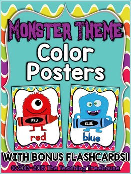 Preview of Monster Theme Color Posters