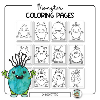 monster coloring pagesexpressive monkeythe art