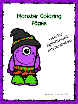 Little Monsters Coloring Pages set # 2