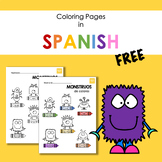 Monster Coloring Pages in Spanish