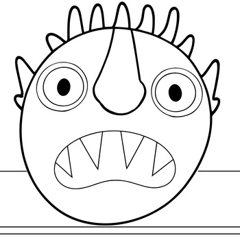 Preview of Monster Craft Headband - Go Away Big Green Monster - Halloween Paper Craft -4K