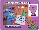 Monster Craft and Writing Activity