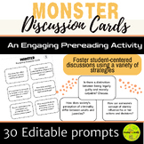 Monster Discussion Cards - An Engaging Prereading Activity