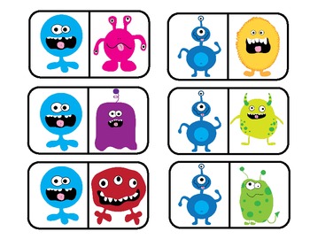 Monster Dominoes by Emmy Mac Shop | Teachers Pay Teachers