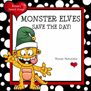 Preview of Monster Elves Christmas Early Reader