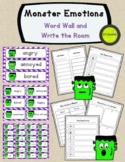 Monster Emotions: Word Wall + Write the Room