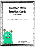 Monster Equation Cards for Addition