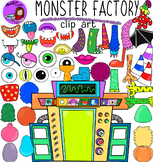 Monster Factory clip art-Halloween  clip art -108 items!