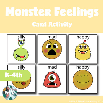 Preview of Monster Feelings - Match Up Activity