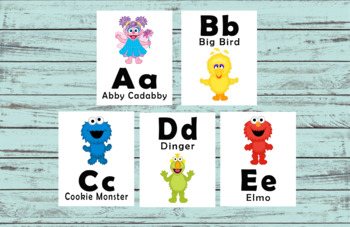 Preview of Monster Flash Cards - Sesame Street