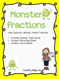 Monster Fractions Problem Solving FREEBIE