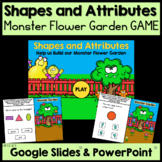 Monster Garden Math Game - Shapes and Attributes for Googl