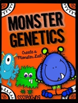 Preview of Monster Genetics (Traits, heredity, punnett squares, dominant, recessive)