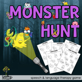 Monster Hunt - Halloween Speech Therapy Activities