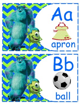 Preview of Monster Inc. ABC