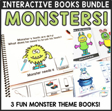 Monster Interactive Books for Halloween Speech Therapy Bundle