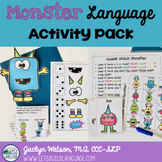 Monster Language Activity Pack | Expressive/Receptive | So