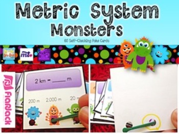 Preview of Monster METRIC SYSTEM Conversions Poke Game