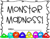 Monster Madness Math Book: Ten More, Ten Less, One More, One Less