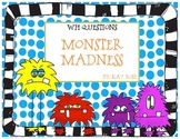 Monster Madness WH Question FREEBIE
