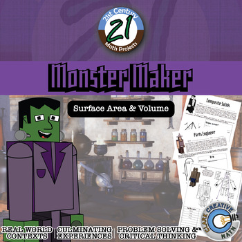 Preview of Monster Maker -- Composite Solid & Toy Engineering - 21st Century Math Project