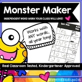 Monster Maker . Sight Word Work for ANY Words . Use All Ye