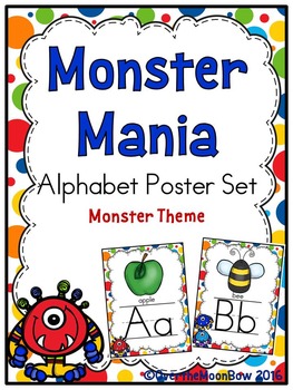 Monster Alphabet Poster Pack