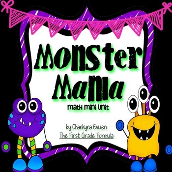Preview of Halloween Math Centers: Monster Mania