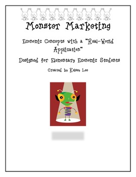 Preview of Monster Marketing a Real-World Application Economics Activity