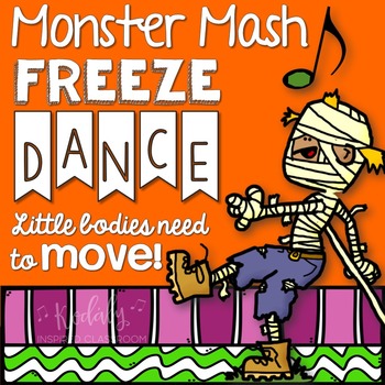 Preview of Halloween Freeze Dance - Monster Mash {Brain Break}