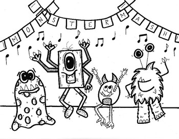 Mash-Up Coloring Set Monster Mash