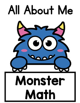 Preview of Monster Math All About Me Craftivity