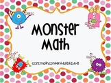 Monster Math Basic Operations Practice