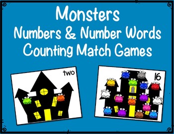 Monster Math Center Games by The Teaching Scene by Maureen | TPT