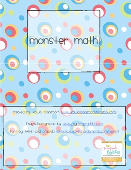 Monster Math Centers Pack