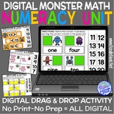 Monster Math Digital Drag and Drop UNIT for Numeracy (1 to