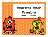 Monster Math Freebie