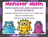 Monster Math Game Pack- Place Value Notation, Addition, an