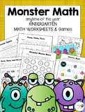 Monster Math Kindergarten Math Worksheets