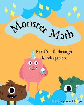 Preview of Monster Math Prek-K