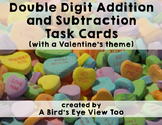 Two Digit Addtion and Subtraction Math Task Cards