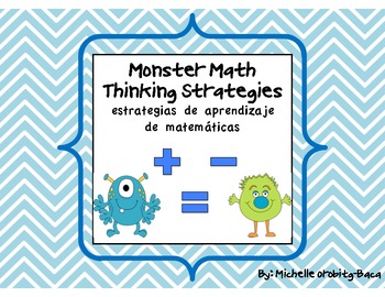 Preview of Monster Math Strategies estrategias de aprendizaje de matemáticas