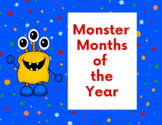 Monster Months of the Year Calendar Posters